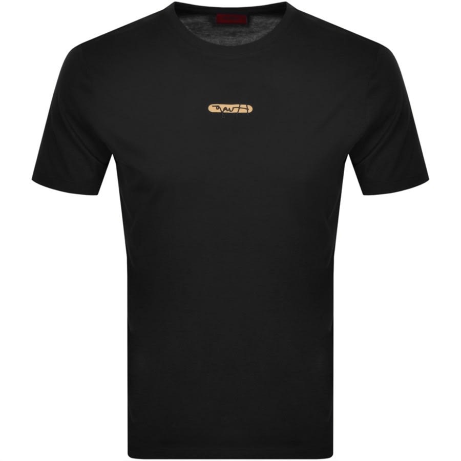 Alternative Image for ProductHUGO Durned Crew Neck T Shirt Black1